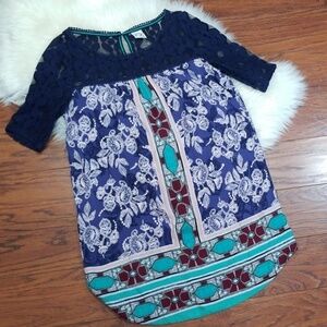 Akemi + Kin Lace Top Tunic Blouse